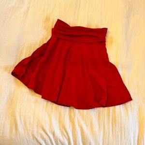 American apparel fold over elastic A line skater skirt size medium